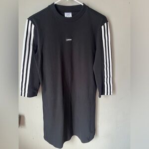 Adidas Black Top with White Accents